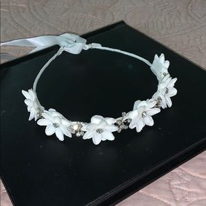 Floral rhinestone headband